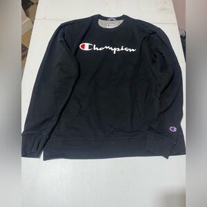 Champion Black Crewneck Sweater